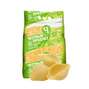 Рожки вес Честный продукт Ракушка  в/с 1/5