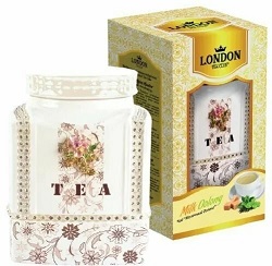 Чай London Tea Club  Фарфоровая Чайница Зеленый Крупнолистовой Оолонг100гр 1/4