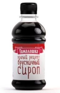 Сироп Гималашка 300гр БРУСНИЧНЫЙ 1/12