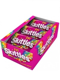 Драже Скиттелс 38г 2 в1 (розовый) 1/12