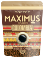 Кофе Максимус  COLOMBIA  АРАБИКА  70гр Дой-пак  1/40