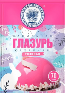 Волшебное Дерево Сахарная глазурь ванильная РОЗОВАЯ 70гр 1/14 №726