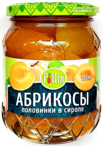 Компот Поллин Абрикос 580 мл ст/б 1/12