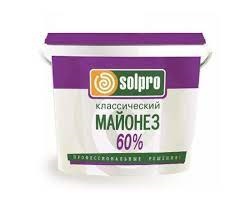 Майонез SolPro 3 кг  Провансаль 60% ведро 1/2