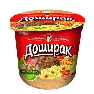 Карт пюре Доширак 40 г 1/24 ГОВЯДИНА