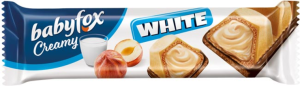 Шок батончик Яшкино Бейбифокс CREAMY WHITE молочно-орех вафел. 18.2гр 6*1/24 РВК653