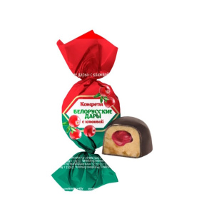 Конфеты Коммунарка Белорусские Дары  с клюквой 1/1/4    123437