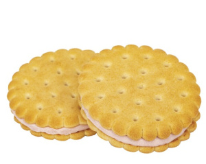 Печенье Яшкино Сэндвич с клубничным кремом  1/3,4 МП421