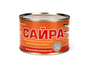 Сайра ТЕОС в масле ТУ 230гр ж/б ключ  1/24