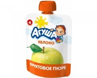Д/П Пюре Агуша Я Сам! 90гр ЯБЛОКО (дой-пак) 1/10