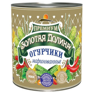 Огурцы консерв Золотая Долина 3100мл ж/б 1/6