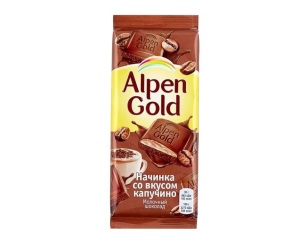 Шок Альпен Гольд 85гр Капучино