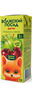 Сок Волжский Посад 0,2л Яблоко-Вишня с 5-ти мес 1/27