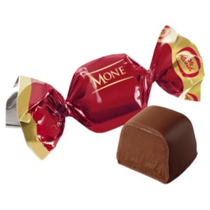 Конфеты КОНТИ-РУС МОНЕ тем.шок. КРАСНЫЕ 16510 1/1/6