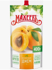 Джем Махеев 400 гр Абрикос дой-пак 1/14