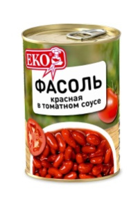 Фасоль ЕКО красная в томатном соусе 400 г
