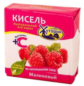 Кисель Бабушкин Хуторок 180гр МАЛИНОВЫЙ брикет 1/20