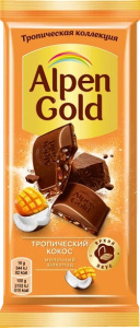 Шок Альпен Гольд 80гр Тропический кокос  1/21