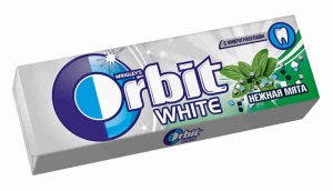 Жев резинка Орбит НЕЖНАЯ МЯТА 1/30
