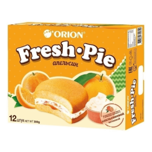 Бисквит Фрешпай АПЕЛЬСИН 300гр 12шт 1/8