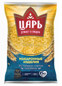 Рожки фас Царь Рожки 400гр гр А в/с 1/15