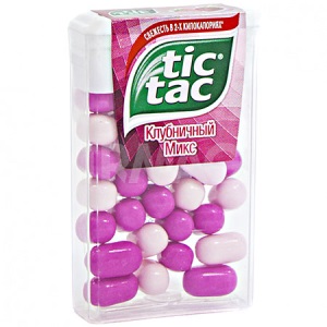 Драже Тик Так 16гр КЛУБНИКА 1/12