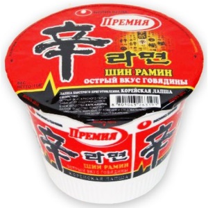 Лапша Шин Рамин т/ч Премия остр.вкус 114 гр 1/16