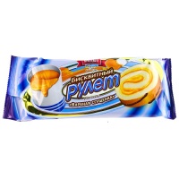 Рулет Русский бисквит 175гр вареная сгущенка 1/14