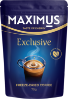 Кофе Максимус EXCLUSIVE с доб. молотого кофе 70гр Дой-Пак
