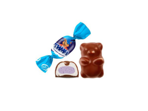 Конфеты КОНТИ-РУС Тими СЛИВКИ-ЧЕРНИКА  суфле 1/1/4 22789