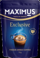 Кофе Максимус EXCLUSIVE с доб. молотого кофе 70гр Дой-Пак