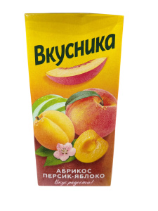 Сок Вкусника 1,93л Персик-Абрикос-Яблоко 1/6