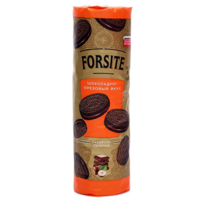 Печенье фас Яшкино СЭНДВИЧ FORSITE с шок-орех вкус 220гр МП466 1/20