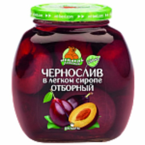 Компот Медведь Любимый Чернослив 580 мл ст/б 1/12