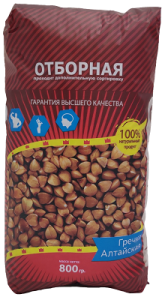 Крупа гречневая ТСР Алтайская в/с отборная 800гр 1/12