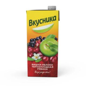 Сок Вкусника 0,95л напиток Яблоко-Вишня-Рябина 1/12