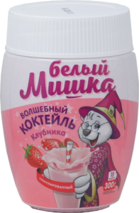 Смесь сухая Белый Мишка гран КОКТЕЙЛЬ клубника 300 гр 1/12