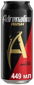 Напиток Энергетический Адреналин ВП Ягоды 0,449л ж/б 1/6