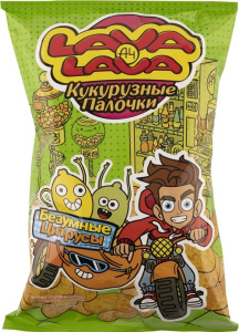 Кукурузные палочки Лава Лава 50гр со вкусом Апельсин-Цитрусы 1/24