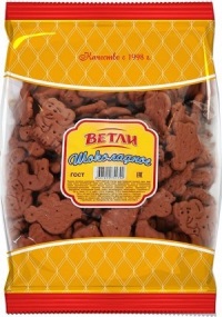 Печенье фас Ветли Шоколадное 400г 1/8