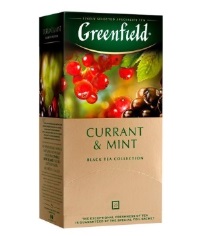 Чай Гринфилд черн 25пак СМОРОДИНА/Карэнт энд Минт1249 1/10