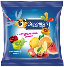 Конфеты Яшкино ЖЕЛЕЙНЫЕ Золотая стрекоза ВК281 1/0,5/6