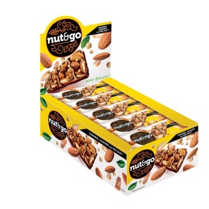 Шок батончик Яшкино Nut&go МИНДАЛЬНЫЙ 34 г 8* 1/18 ВК313