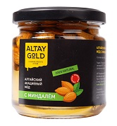 Мед Акациевый Золото Алтая грецкий орех 250гр ст/б 1/8