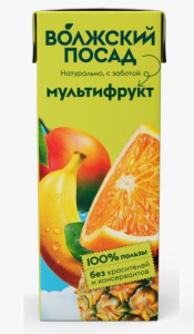Сок Волжский Посад 0,2л Мультифрукт 1/27