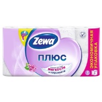 Т/бумага Зева Плюс 2-х слойная Сирень 8 рулона