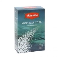 Соль Морская Атлантика мелкая 1кг 1/15 картон