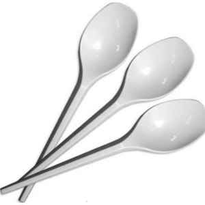Посуда/Ложка белая столовая ПАЧКА 100шт