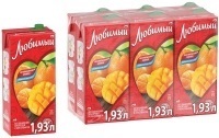 Сок Любимый  1,93 л Апельсин-манго-мандарин 1/6