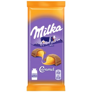 Шок Милка 90гр с Карамельной начинкой